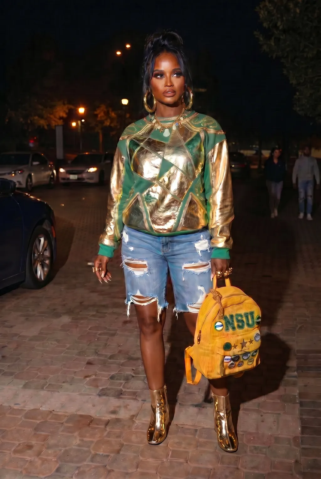 Night out street luxe editorial